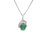 Jewellery - PENDANT/CHAIN, 18K white gold - View 1