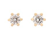 Jewellery - SOLITAIRE EARRINGS, 18K gold - View 1