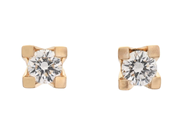 Jewellery - SOLITAIRE EARRINGS, 18K gold - View 1