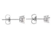 Jewellery - SOLITAIRE EARRINGS, 18K white gold - View 2