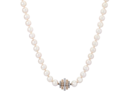 Jewellery - PEARL NECKLACE, cultured salt water pearls approx. 9-9,5 mm - View 2