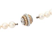 Jewellery - PEARL NECKLACE, cultured salt water pearls approx. 9-9,5 mm - View 4