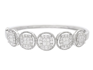 Jewellery, BANGLE, 14K white gold, in auction: Modern – Saturday 9 May