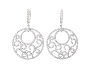 Jewellery - EARRINGS, 14K white gold - View 1