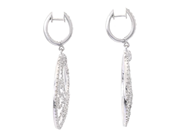 Jewellery - EARRINGS, 14K white gold - View 2