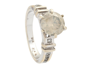 Jewellery, RING, 14K white gold, in auction: Lilla jewellery – Tuesday 21 April