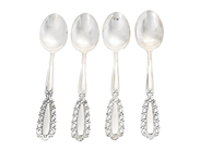 Silverware, CUTLERY, 4 items coffee spoons, in auction: General – Tuesday 7 July