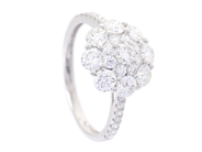 Jewellery, RING, 18K white gold, in auction: Classic – Saturday 25 April