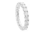 Jewellery - FULL ETERNITY RING, 18K white gold - View 1