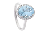 Jewellery - CLUSTER RING, 18K white gold - View 1