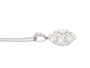 Jewellery - PENDANT WITH CHAIN, 18K white gold - View 2