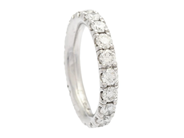 Jewellery - FULL ETERNITY RING, platinum - View 1