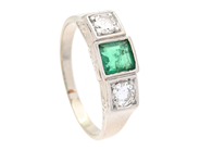 Jewellery - RING, 14K white gold - View 1