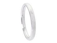 Jewellery - PLAIN RING, 18K white gold - View 1