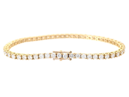 Jewellery - TENNIS BRACELET, 18K gold - View 2