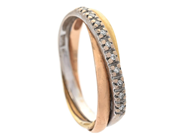 Jewellery, RING, 18K three-coloured gold, in auction: General – Tuesday 23 June