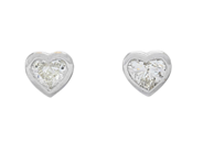 Jewellery - SOLITAIRE EARRINGS, 18K white gold - View 1
