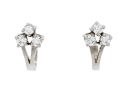 Jewellery - EARRINGS, 18K white gold - View 1