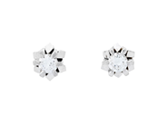 Jewellery, SOLITAIRE EARRINGS, 18K white gold, in auction: General – Tuesday 28 July