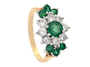 Jewellery, RING, 18K gold/white gold, in auction: Classic – Saturday 25 April