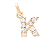 Jewellery - LETTER PENDANT, letter K - View 1