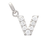 Jewellery - LETTER PENDANT, letter V - View 1
