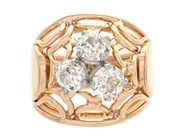 Jewellery - RING, 18K rose gold/platinum - View 2