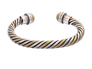 Jewellery - BANGLE, sterling silver/brass - View 1