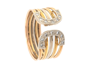 Jewellery - RING, 18K gold/white gold - View 1