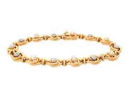 Jewellery, BRACELET, 18K gold/platinum, in auction: Important jewellery – Saturday 13 June