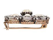 Jewellery - BROOCH, 14K gold/silver - View 3