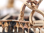 Jewellery - BROOCH, 14K gold/silver - View 4