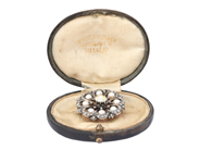 Jewellery - BROOCH, 14K gold/silver - View 5