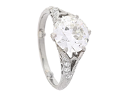 Jewellery, RING, platinum, in auction: Important jewellery – Saturday 13 June