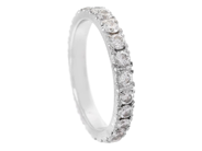 Jewellery - FULL ETERNITY RING, 18K white gold - View 1