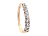 Jewellery, ETERNITY RING, 18K gold/white gold, in auction: Lilla jewellery – Tuesday 21 April