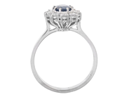 Jewellery - CLUSTER RING, 18K white gold - View 2