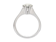 Jewellery - SOLITAIRE RING, 18K white gold - View 2