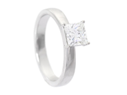 Jewellery - SOLITAIRE RING, platinum - View 1