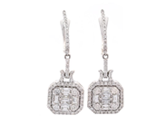 Jewellery - EARRINGS, 18K white gold - View 1