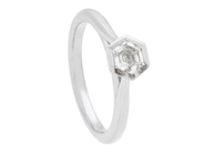 Jewellery - SOLITAIRE RING, 18K white gold - View 1