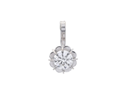 Jewellery - SOLITAIRE PENDANT, 18K white gold - View 1