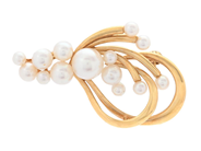 Jewellery, BROOCH, 18K gold, in auction: Lilla jewellery – Tuesday 21 April