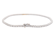 Jewellery - TENNIS BRACELET, 18K rhodium plated gold - View 2