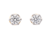 Jewellery - SOLITAIRE EARRINGS, 18K gold/white gold - View 1