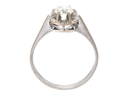 Jewellery - SOLITAIRE RING, 18K white gold - View 2