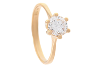 Jewellery - SOLITAIRE RING, 18K gold - View 1