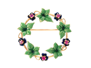 Jewellery - BROOCH, 14K gold - View 1