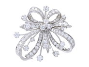 Jewellery, BROOCH/PENDANT, 18K white gold, in auction: Classic – Saturday 16 May