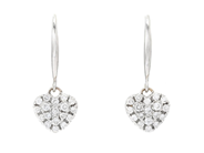 Jewellery, EARRINGS, 18K white gold, in auction: Classic – Saturday 25 April